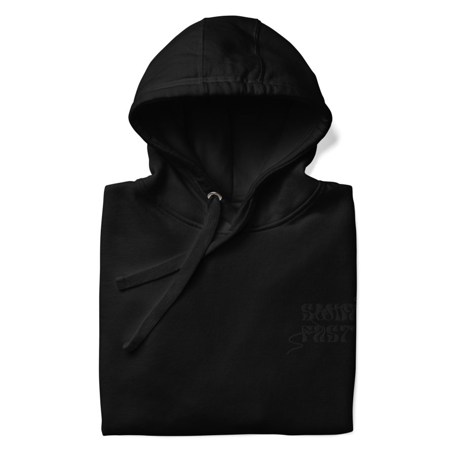 Men's - Embroidery Swim Fast (black edition) - Black Logo